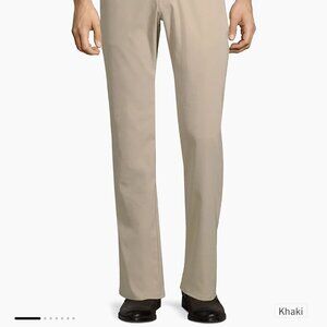 Peter Millar Mens Flat Front Khaki Pant 33x32 Quiet Luxury Golf